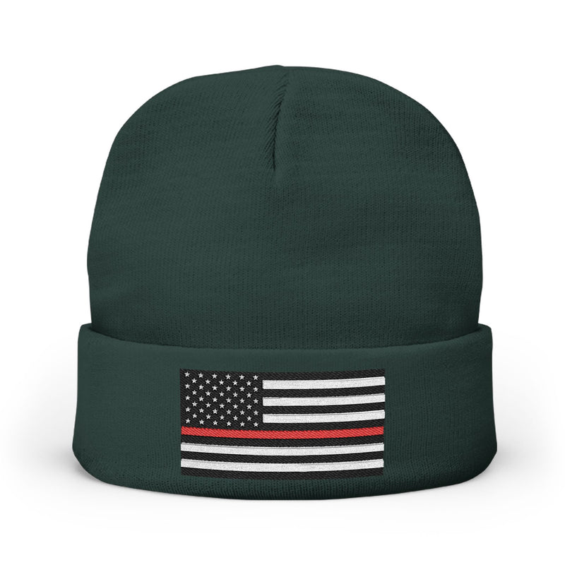 Red Lives Matter Embroidered Beanie