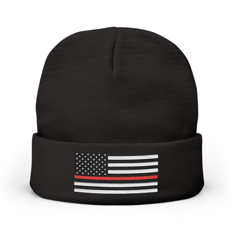 Red Lives Matter Embroidered Beanie