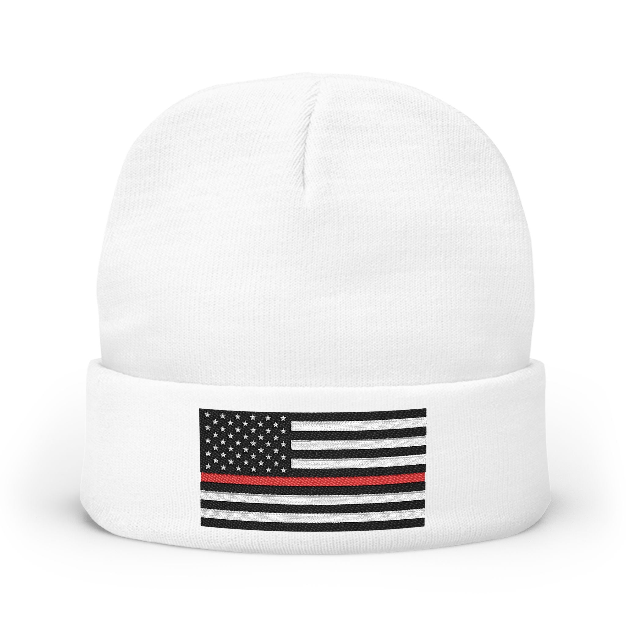 Red Lives Matter Embroidered Beanie